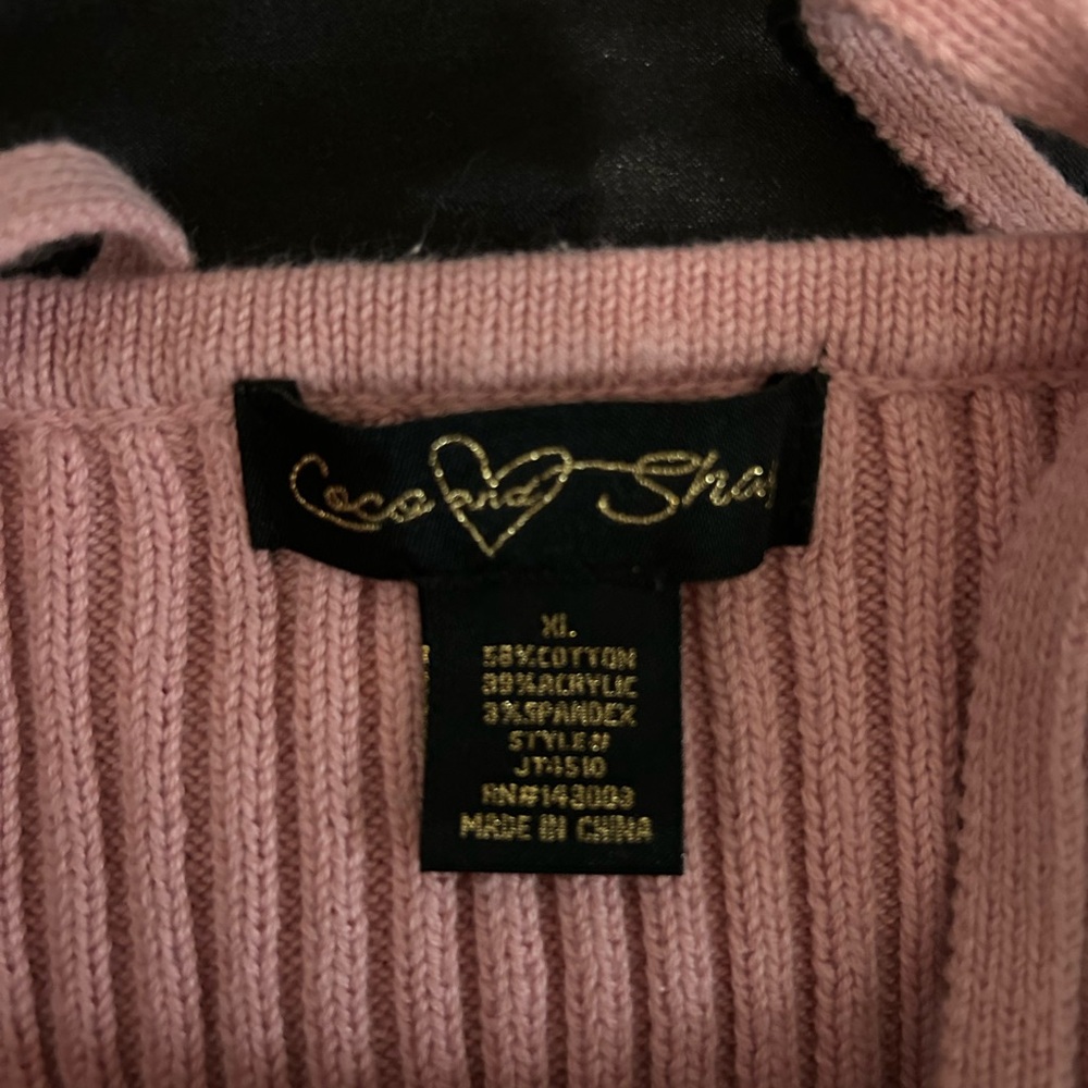 Pink Ribbed Knit Tank Top - Picture 2 of 2